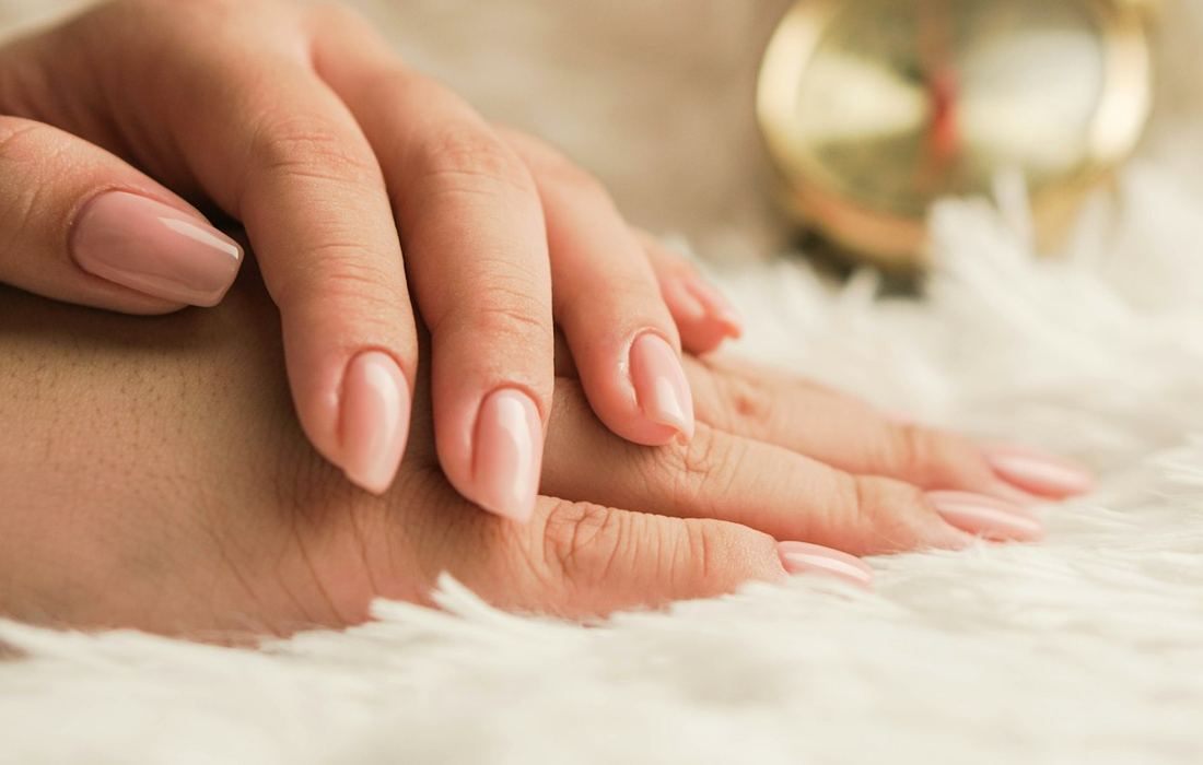 A classic, neutral manicure